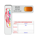 Paint Code Loacation Ford Electric Orange