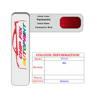 Paint Code Loacation Ford Fantastic Red