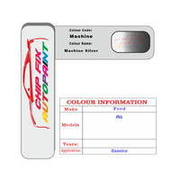 Paint Code Loacation Ford Machine Silver