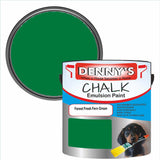 Denny's Chalk Paint For Furniture Colour- Forest Fresh Fern Green - Matte Scuffproof Refresh
