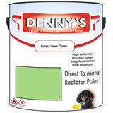 Denny's High Temp Paint For Grilles Colour- Forest Lawn Green - Heatproof Rustguard Durable