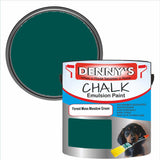 Denny's Chalk Paint For Furniture Colour- Forest Moss Meadow Green - Matte Scuffproof Refresh