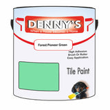 Denny's Tile Paint For Commercial Areas Colour- Forest Pioneer Green - High-Traffic Durable Easy-Clean
