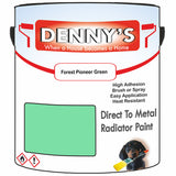 Denny's High Temp Paint For Boilers Colour- Forest Pioneer Green - Heatproof Anti-Rust Longlife