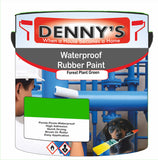 Denny's Waterpoof Paint For Pools Colour- Forest Plant Green - Water-Seal Chlorine-Tough Anti-Slip