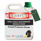 Denny's Stain Paint For Sheds Colour- Forest Pressure Green - Weatherproof Uv-Safe Nourish