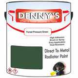 Denny's High Temp Paint For Grilles Colour- Forest Pressure Green - Heatproof Rustguard Durable