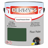 Denny's Floor Paint For Commercial Areas Colour- Forest Pressure Green - High-Traffic Anti-Slip Hardwearing