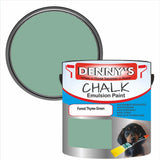 Denny's Chalk Paint For Walls Colour- Forest Thyme Green - Matte Wipe-Clean Coverage