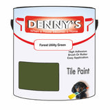 Denny's Tile Paint For Commercial Areas Colour- Forest Utility Green - High-Traffic Durable Easy-Clean