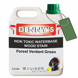 Denny's Stain Paint For Sheds Colour- Forest Verdant Green - Weatherproof Uv-Safe Nourish