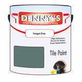 Denny's Tile Paint For Bathroom Tile Colour- Forged Grey - Moistureproof Easy-Clean Makeover