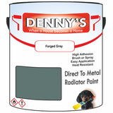 Denny's High Temp Paint For Grilles Colour- Forged Grey - Heatproof Rustguard Durable