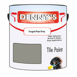 Denny's Tile Paint For Bathroom Tile Colour- Forged Pipe Grey - Moistureproof Easy-Clean Makeover