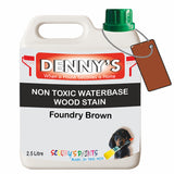 Denny's Stain Paint For Fences Colour- Foundry Brown - Weatherproof Uv-Safe Protect