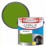Denny's Chalk Paint For Furniture Colour- Fresh Sage Green - Matte Scuffproof Refresh