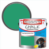 Denny's Chalk Paint For Furniture Colour- Fresh Spring Garden Green - Matte Scuffproof Refresh