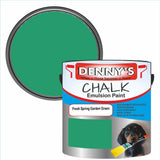Denny's Chalk Paint For Walls Colour- Fresh Spring Garden Green - Matte Wipe-Clean Coverage
