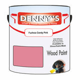 Denny's Wood Paint For Decking Colour- Fuchsia Candy Pink - Anti-Slip Weatherproof Durable