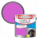 Denny's Chalk Paint For Furniture Colour- Fuchsia Vivid Magenta - Matte Scuffproof Refresh