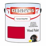 Denny's Wood Paint For Decking Colour- Furnace Cargo Red - Anti-Slip Weatherproof Durable