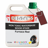 Denny's Stain Paint For Sheds Colour- Furnace Red - Weatherproof Uv-Safe Nourish