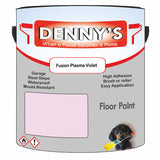 Denny's Floor Paint For Commercial Areas Colour- Fusion Plasma Violet - High-Traffic Anti-Slip Hardwearing