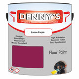 Denny's Floor Paint For Commercial Areas Colour- Fusion Purple - High-Traffic Anti-Slip Hardwearing