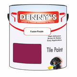 Denny's Tile Paint For Kitchen Tile Colour- Fusion Purple - Wipe-Clean Grease-Resistant Refresh