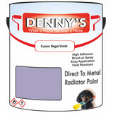 Denny's High Temp Paint For Stoves Colour- Fusion Regal Violet - Heatproof Soot-Resistant Durable