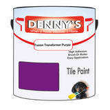 Denny's Tile Paint For Bathroom Tile Colour- Fusion Transformer Purple - Moistureproof Easy-Clean Makeover