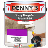 Denny's Waterpoof Paint For Stamp Out Damp Colour- Fusion Violet - Damp-Block Mould-Safe Breathable