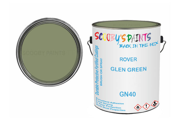 Mixed Paint For Morris Mini, Glen Green, Code: Gn40, Green