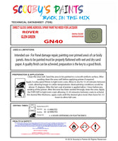 GLEN GREEN Aerosol Spray Paint Code GN40 Classic ROVER Model A60 Cambridge Automotive Restorative Paint Vehicle Touch-Up ROVER GN40 Paint Car Restoration DIY Auto Painting Classic Car Refinishing High-Quality Spray Paint Automotive Finish Vehicle Restoration Supplies Custom Car Paint Auto Body Paint Aerosol Can Automotive Refinishing Paint for Classic Cars