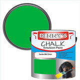 Denny's Chalk Paint For Furniture Colour- Garden Mint Green - Matte Scuffproof Refresh