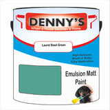 Denny's Emulsion Paint For Walls Colour- Laurel Basil Green - Matte Wipe-Clean Durable Coverage