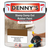 Denny's Waterpoof Paint For Stamp Out Damp Colour- Gearbox Oxide Brown - Damp-Block Mould-Safe Breathable