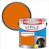 Denny's Chalk Paint For Furniture Colour- Glow Autumn Candle Orange - Matte Scuffproof Refresh