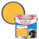 Denny's Chalk Paint For Furniture Colour- Gold Butter Yellow - Matte Scuffproof Refresh