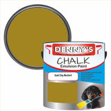 Denny's Chalk Paint For Furniture Colour- Gold Clay Mustard - Matte Scuffproof Refresh