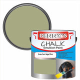 Denny's Chalk Paint For Furniture Colour- Grain Fern Sage Olive - Matte Scuffproof Refresh