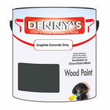 Denny's Wood Paint For Decking Colour- Graphite Concrete Grey - Anti-Slip Weatherproof Durable