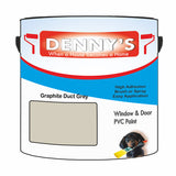 Denny's Plastic Paint For Pipes Colour- Graphite Duct Grey - Chemical-Safe Impactproof Durable