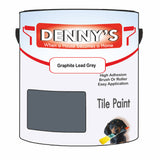 Denny's Tile Paint For Kitchen Tile Colour- Graphite Lead Grey - Wipe-Clean Grease-Resistant Refresh