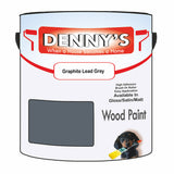 Denny's Wood Paint For Decking Colour- Graphite Lead Grey - Anti-Slip Weatherproof Durable