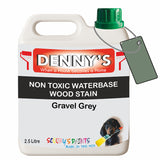 Denny's Stain Paint For Sheds Colour- Gravel Grey - Weatherproof Uv-Safe Nourish