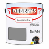 Denny's Tile Paint For Commercial Areas Colour- Gunmetal Urban Grey - High-Traffic Durable Easy-Clean