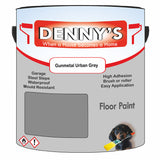 Denny's Floor Paint For Commercial Areas Colour- Gunmetal Urban Grey - High-Traffic Anti-Slip Hardwearing