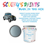 Morris Oxford BU2 Vintage Classic Car Paint for restoration Blue Original Cellulose Paint used, Perfect Mix for HEALEY ICE BLUE