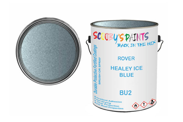 Mixed Paint For Rover A60 Cambridge, Healey Ice Blue, Code: Bu2, Blue